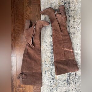 Steve Madden Brown Suede Over-the-Knee Boots